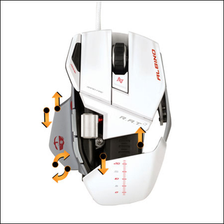 Illustration for article titled The Cyborg R.A.T. 7 Albino Looks More Like a Mass Effect Battleship Than a Gaming Mouse